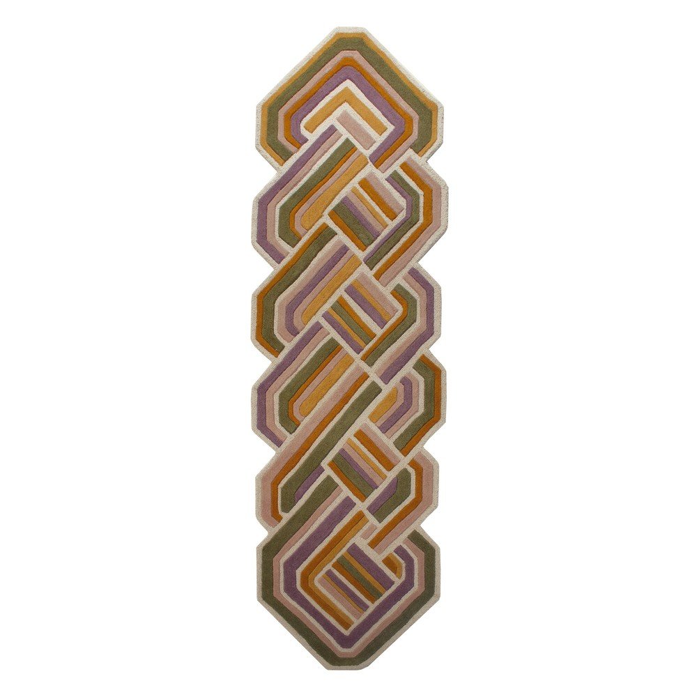 Kézi szövésű gyapjú futószőnyeg 80x300 cm Lattice Shaped  – Flair Rugs