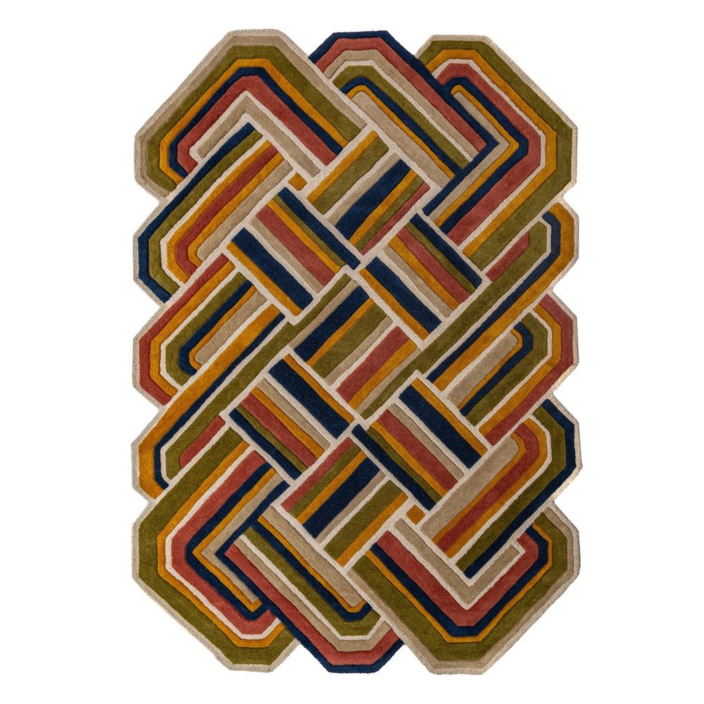 Kézi szövésű gyapjú szőnyeg 140x200 cm Lattice Shaped  – Flair Rugs