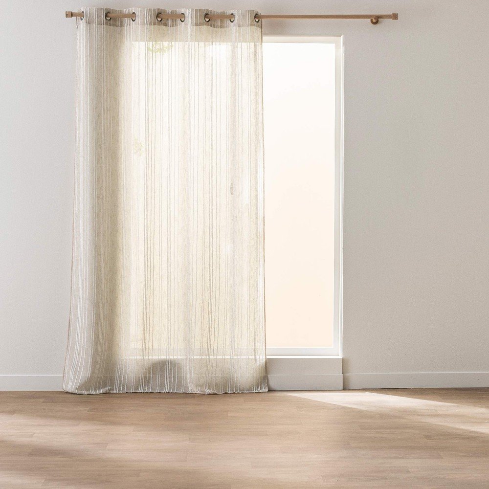 Krémszínű függöny 140x260 cm Zaho – douceur d'intérieur