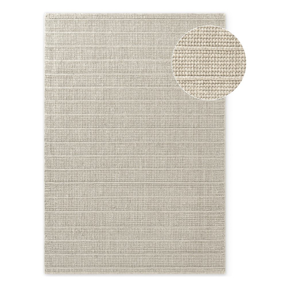 Krémszínű kézi szövésű gyapjú szőnyeg 120x170 cm Camden Parker – Ted Baker