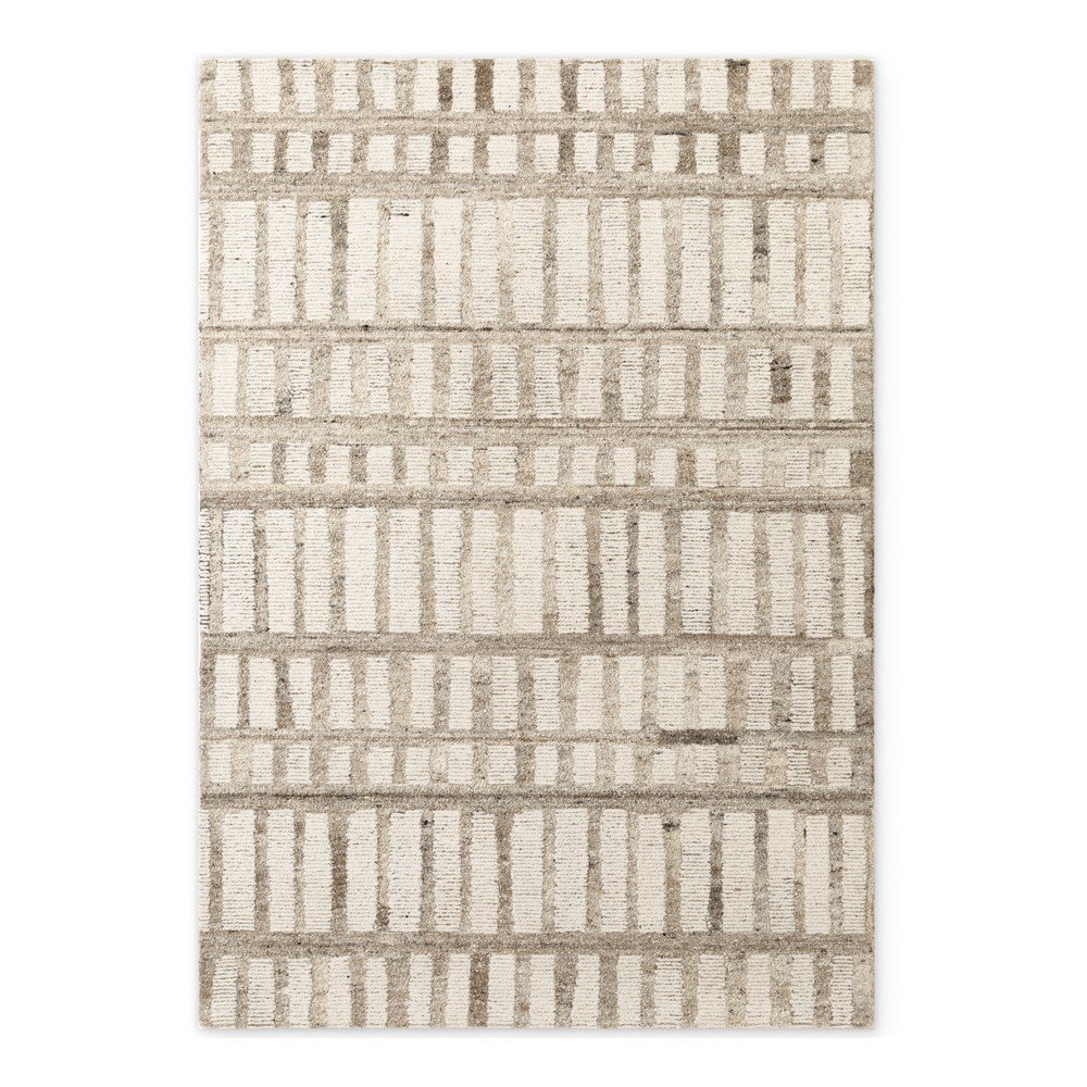 Krémszínű kézi szövésű gyapjú szőnyeg 200x300 cm Boho 1.0 Linara – Vikosa