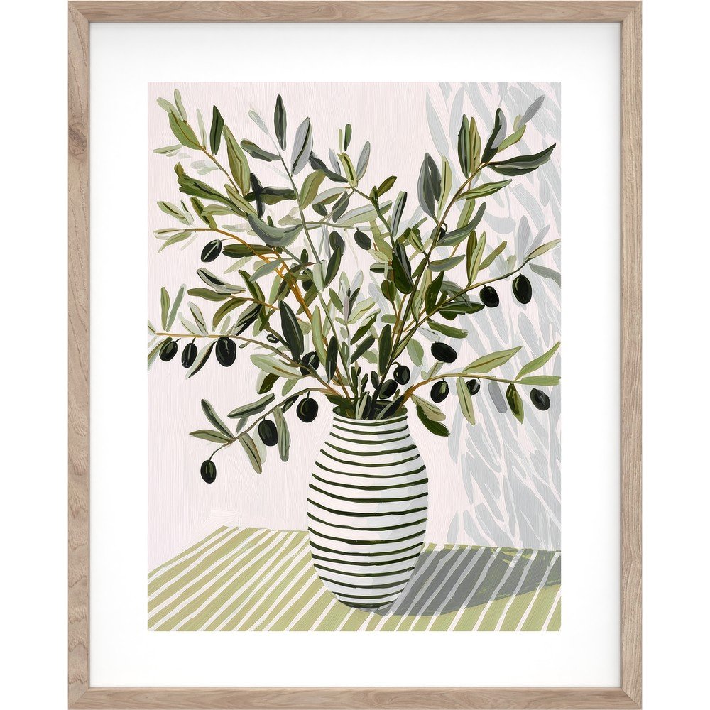 Nyomtatott keretezett kép 40x50 cm Olive Bunch II – Styler