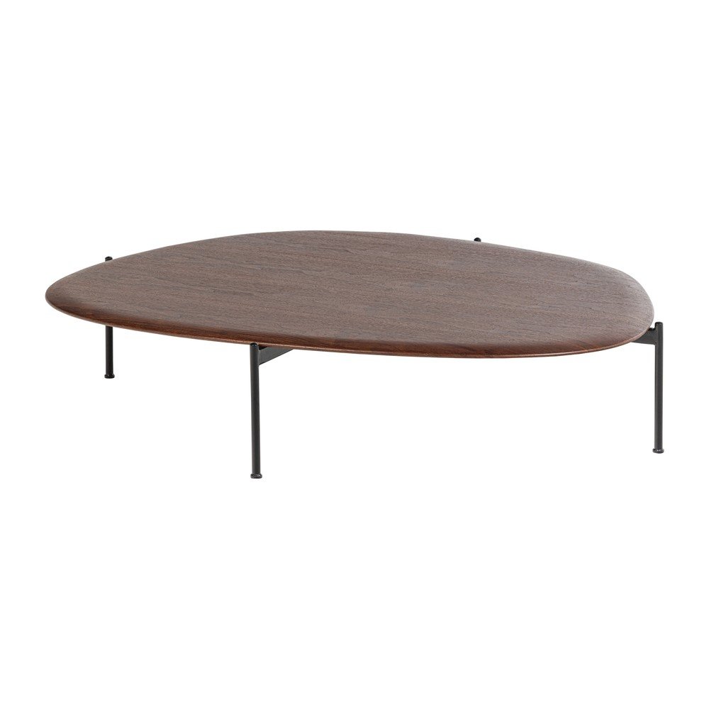Sötét natúr színű dohányzóasztal 97x121 cm Kota – WOOOD