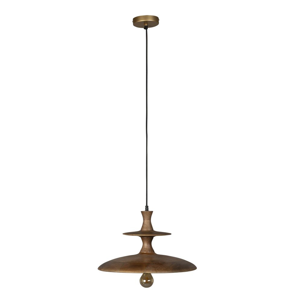Sötét natúr színű mangófa függőlámpa ø 43 cm Cath – Dutchbone