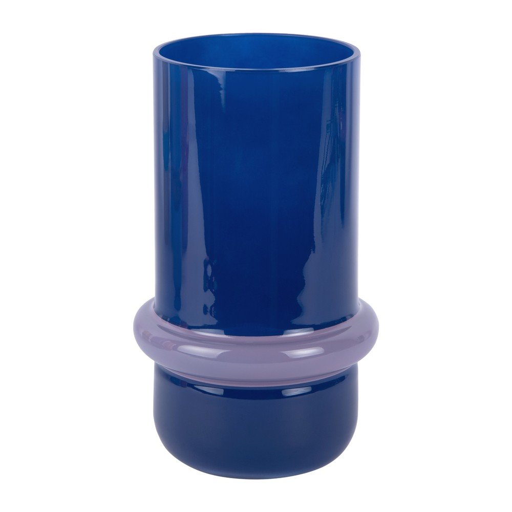 Sötétkék üveg váza (magasság 22 cm) Animado Anillo – PT LIVING