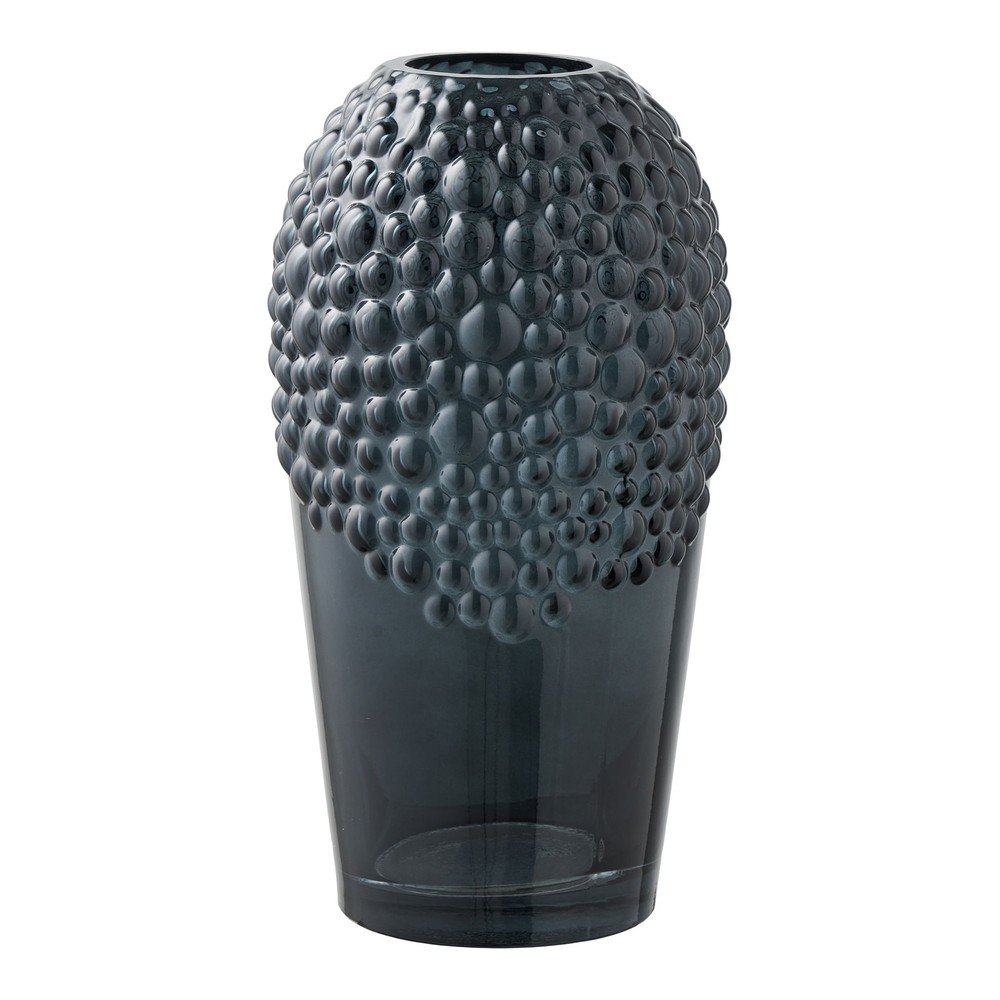 Sötétszürke üveg váza (magasság 25 cm) – House Nordic