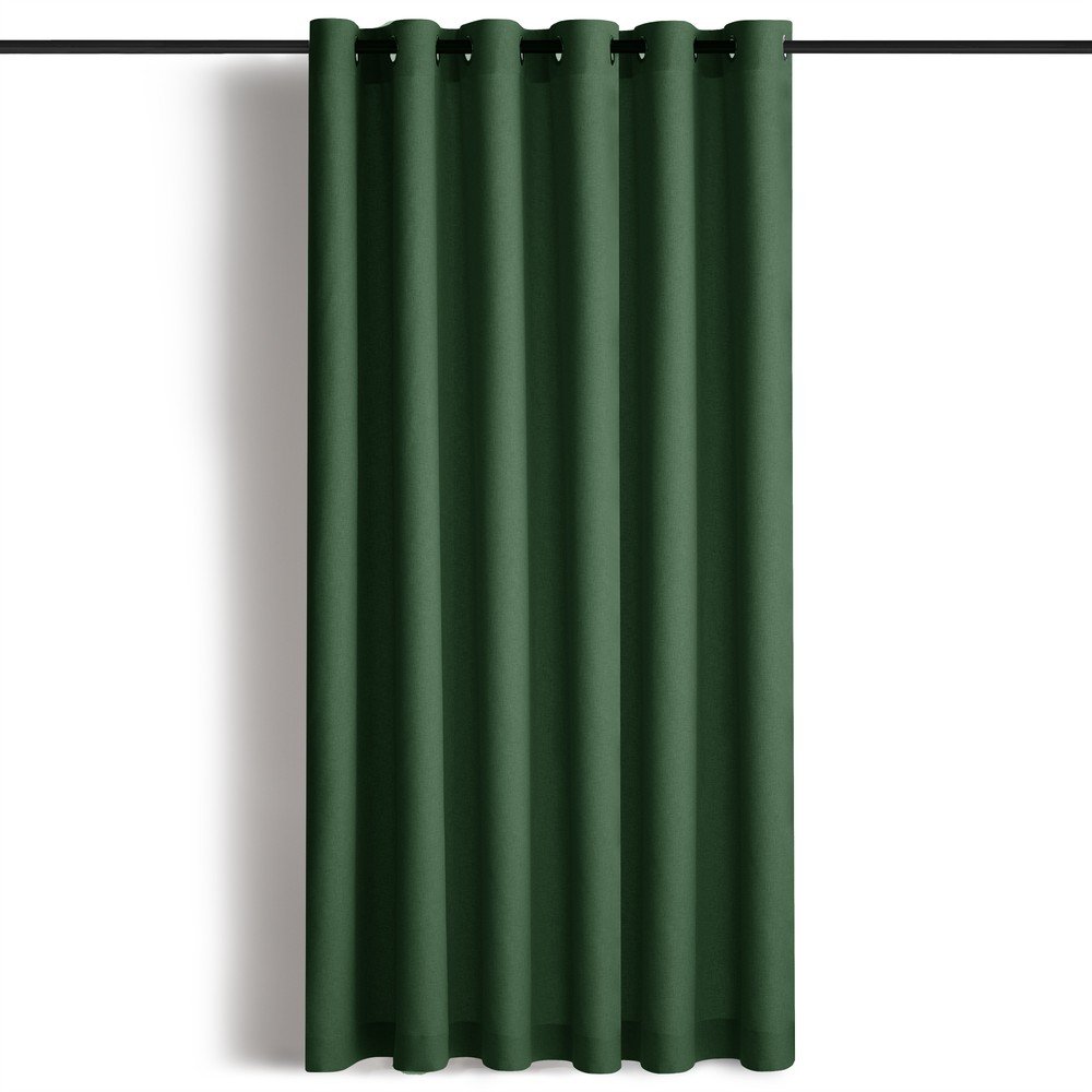 Sötétzöld dimout (részleges sötétítő) függöny 265x250 cm Calisto – Filumi