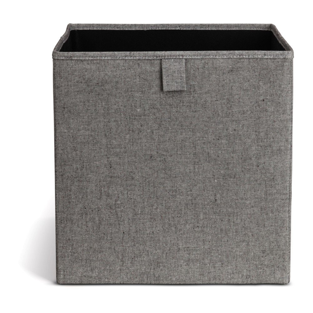 Szürke textil tárolódoboz 32x31