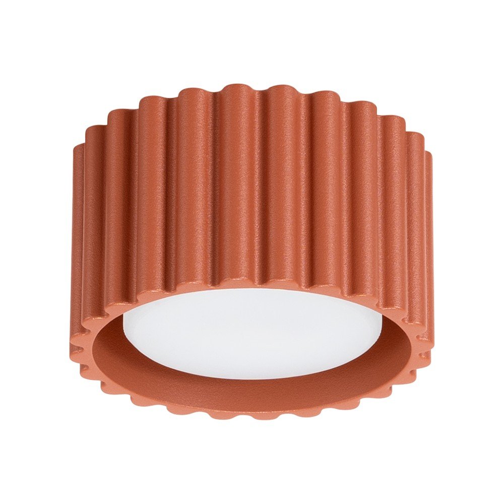 Terrakotta színű fém spotlámpa ø 10 cm Zora – Sollux