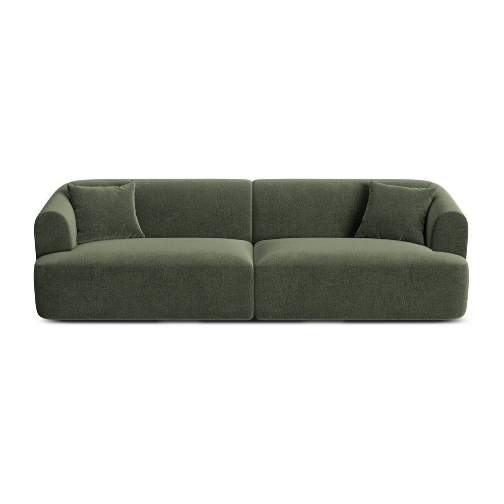 Zöld bársony kanapé 255 cm Campi – Cosmopolitan Design