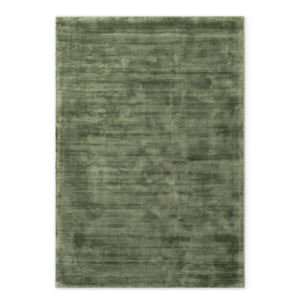 Zöld kézi szövésű viszkóz szőnyeg 80x150 cm Noemi – Vikosa