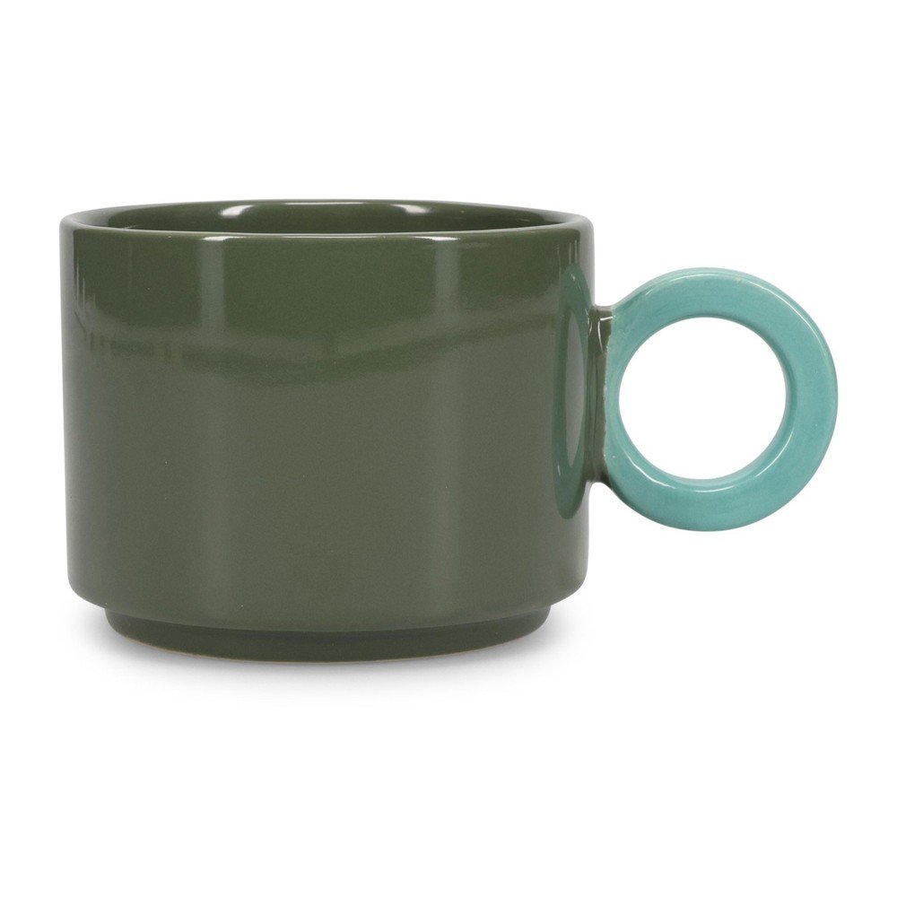 Zöld kőedény bögre 280 ml Lou – ONA