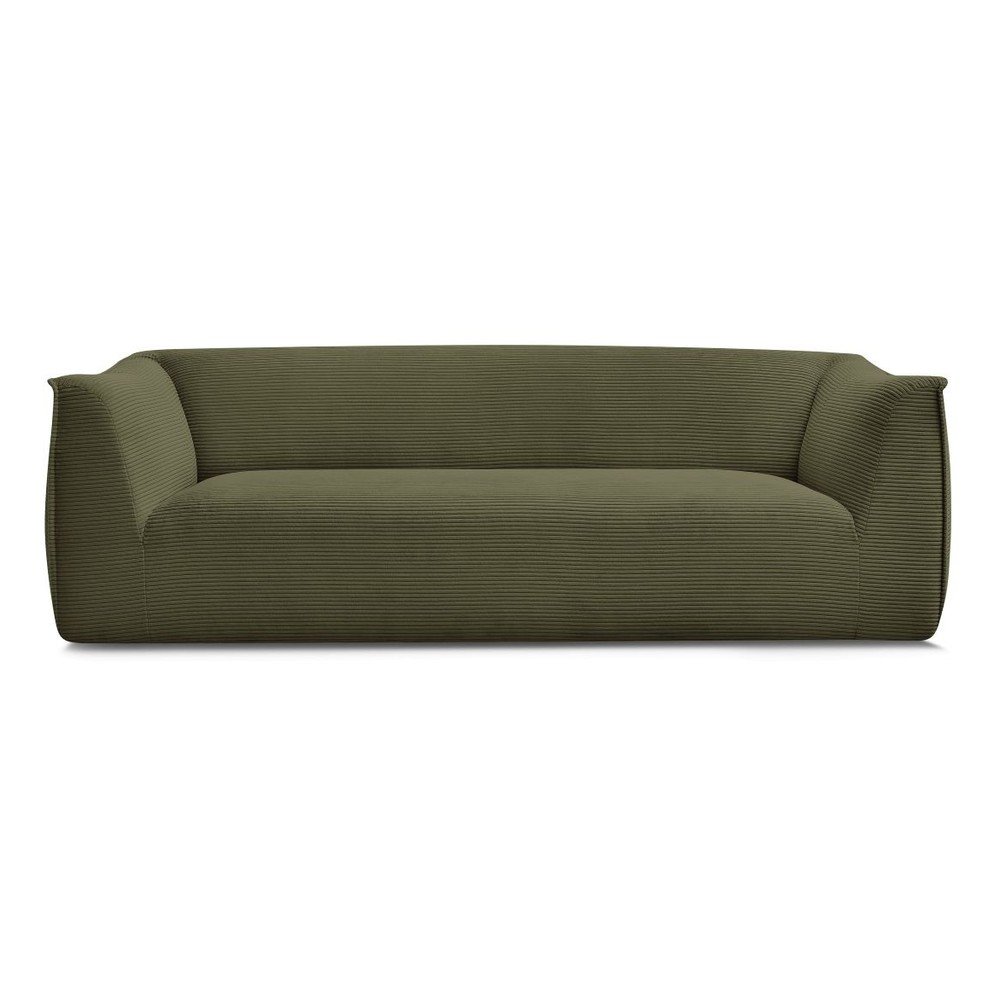 Zöld kordbársony kanapé 242 cm Giorgia – Bobochic Paris