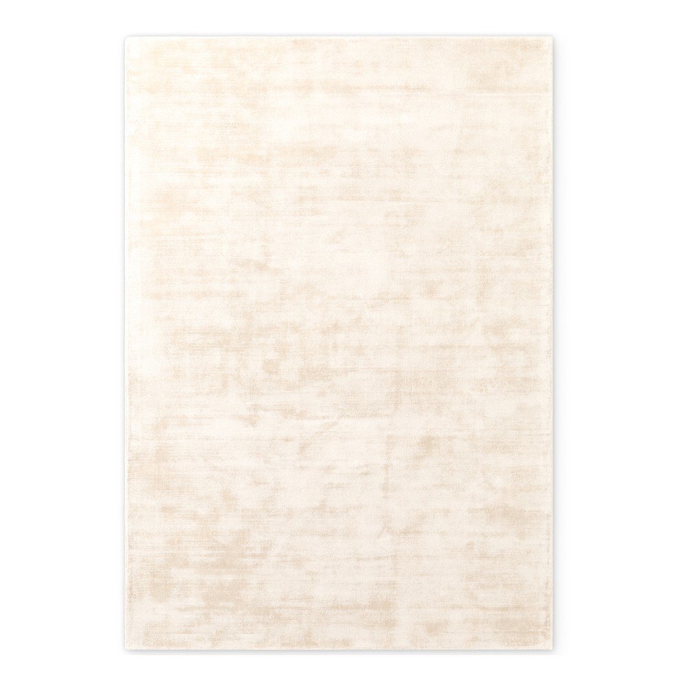 Elefántcsont színű kézi szövésű viszkóz szőnyeg 160x230 cm Noemi – Vikosa