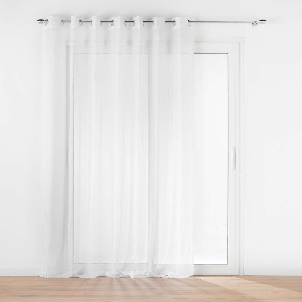 Fehér voile fényáteresztő függöny 240x240 cm Lissea – douceur d'intérieur