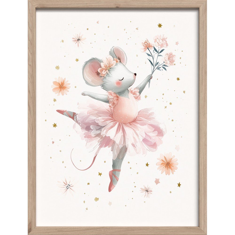 Gyerek kép 30x40 cm Mouse Ballerina – Styler