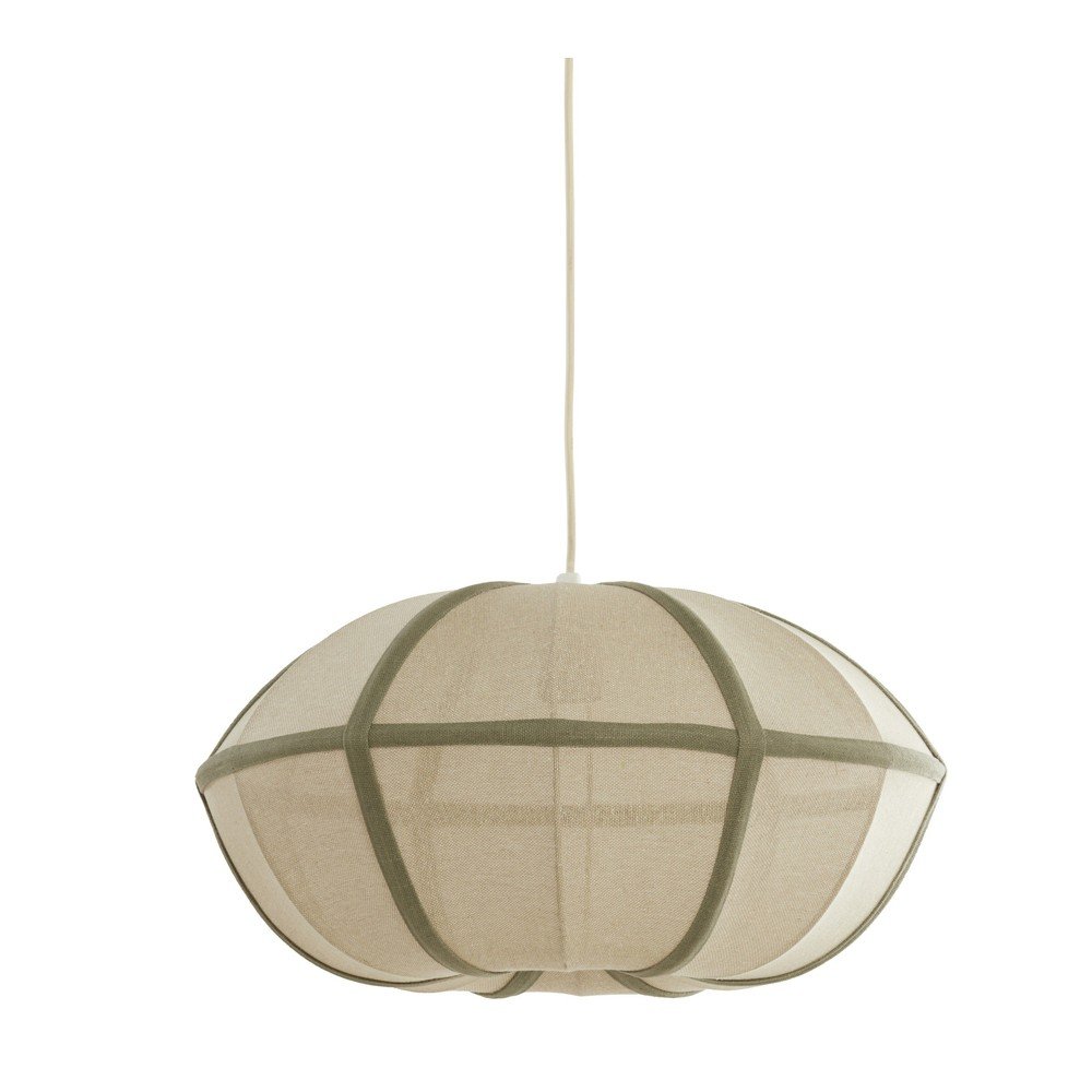 Krémszínű függőlámpa textil búrával Mirelys – Light & Living