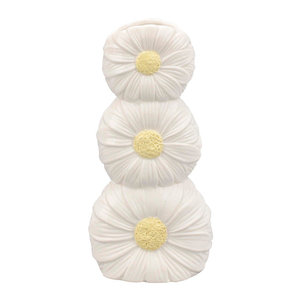 Krémszínű kerámia váza (magasság 21 cm) Florysia – Yes Everyday
