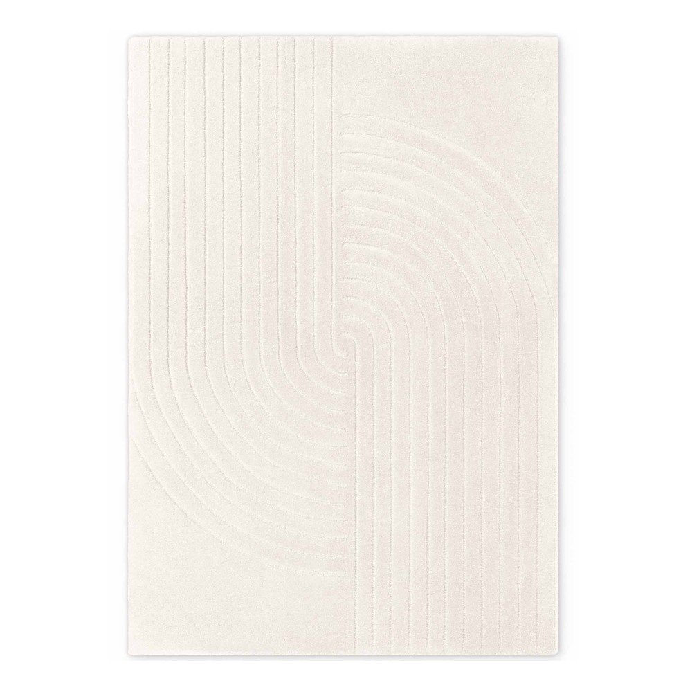 Krémszínű kézi szövésű gyapjú szőnyeg 120x180 cm Arcura – Vikosa