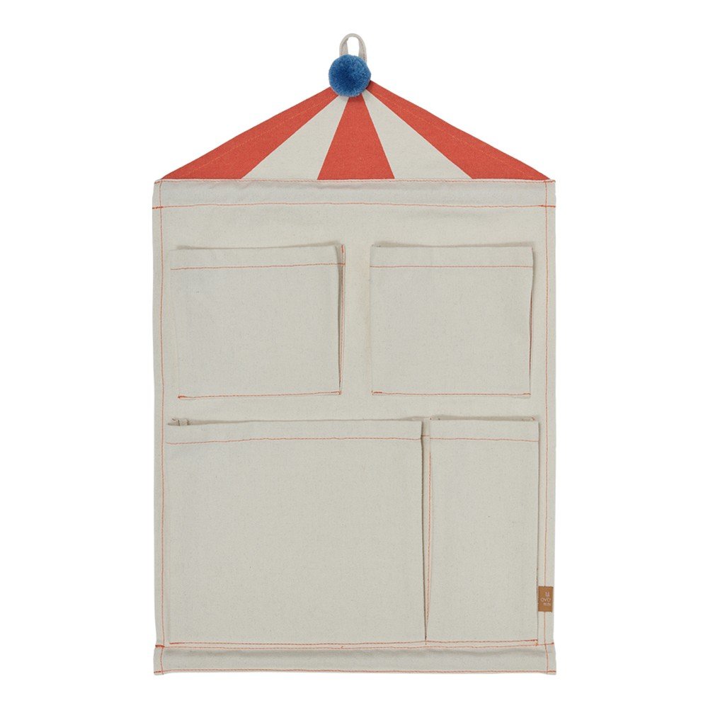 Krémszínű textil függő rendszerező 40x1x60 cm Circus – OYOY Mini