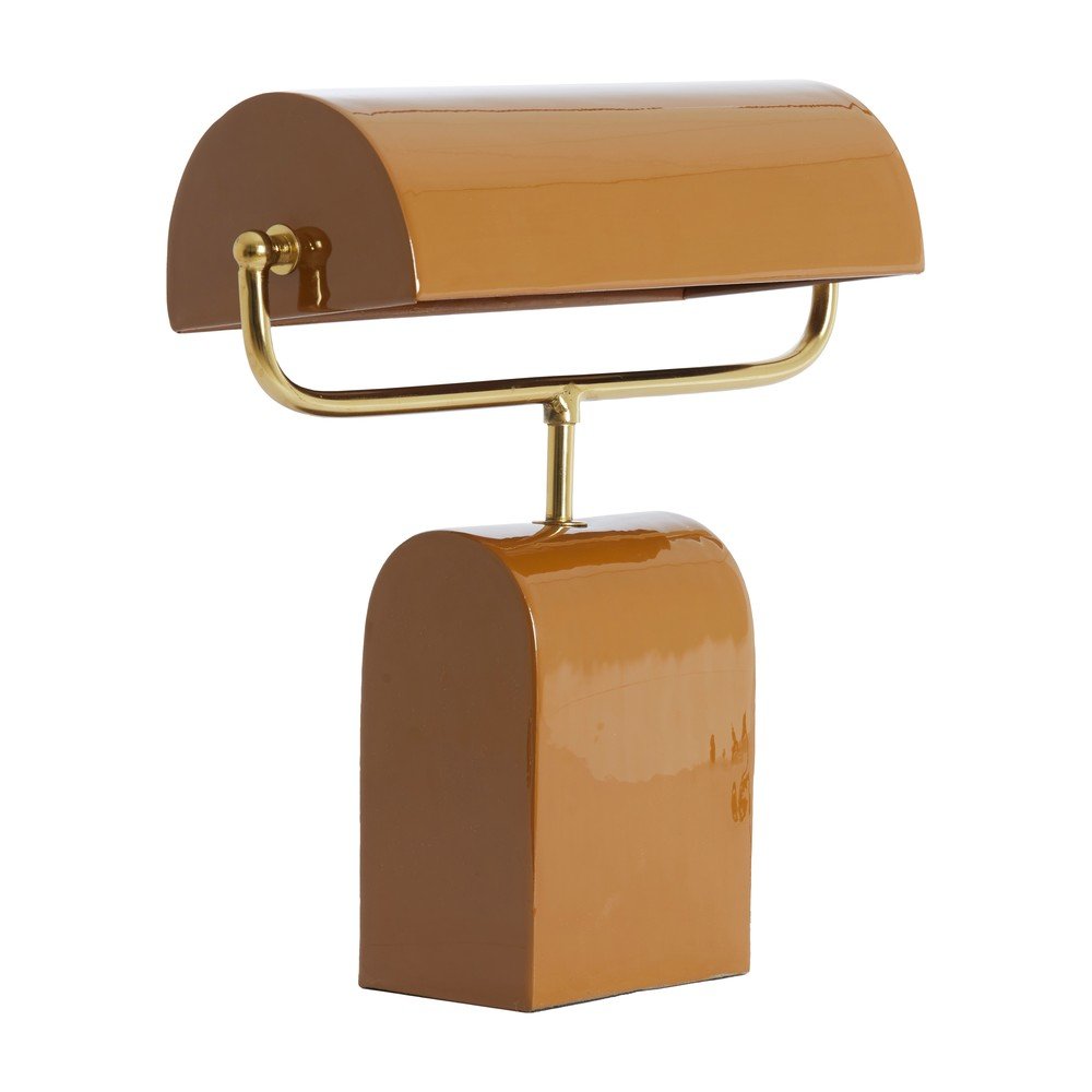 Narancssárga fém asztali lámpa (magasság 38 cm) Cardona – Light & Living
