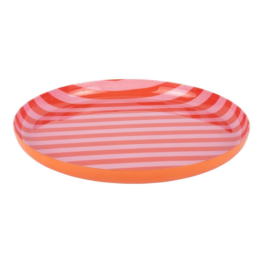 Narancssárga-világos rózsaszín vas tányér ø 22 cm Animado – PT LIVING