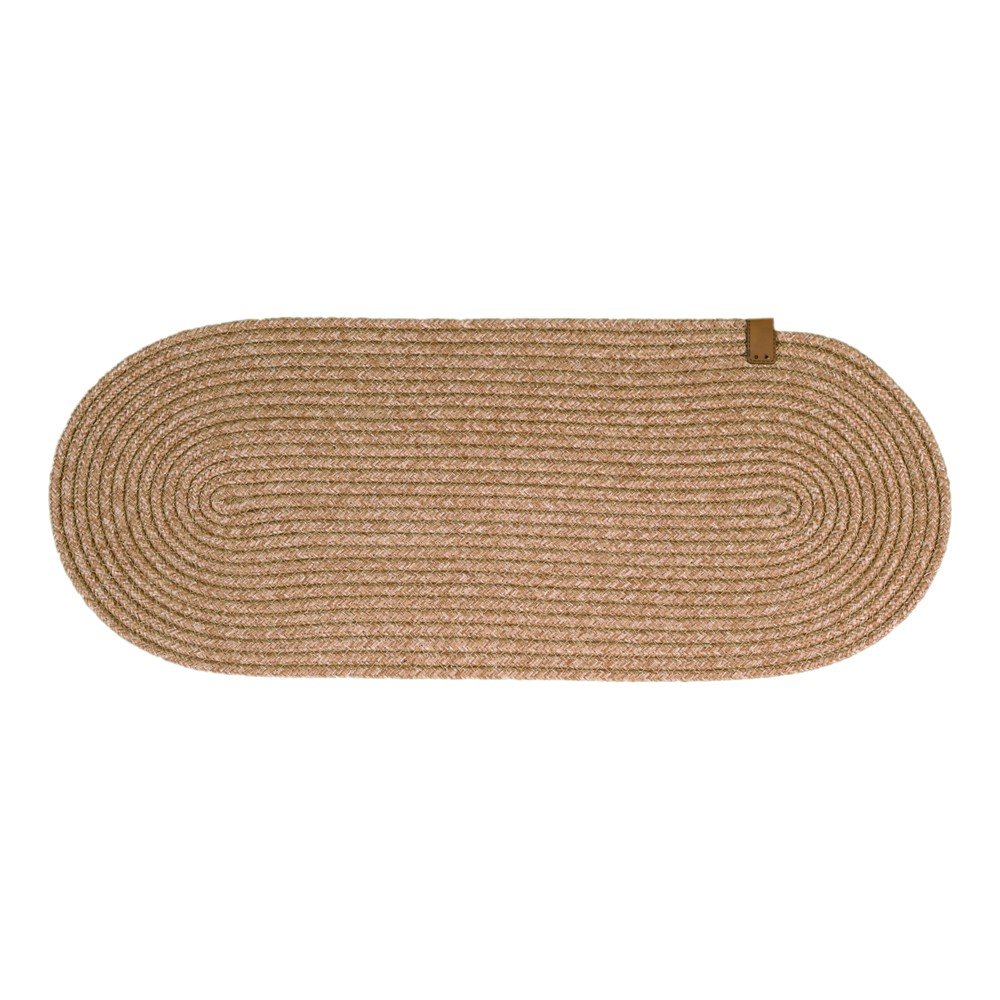 Natúr színű lépcsőszőnyeg szett 16 db-os 25x65 cm Milo – Vitaus