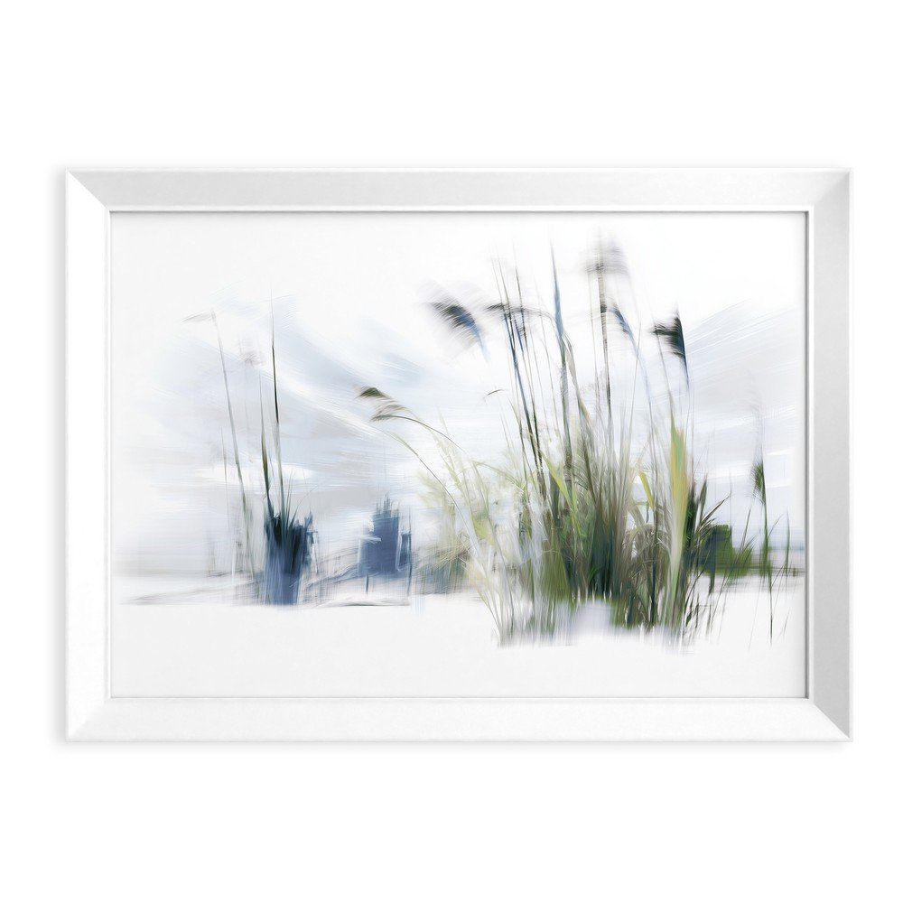 Nyomtatott keretezett kép 56x75 cm Blue Grasses – Styler