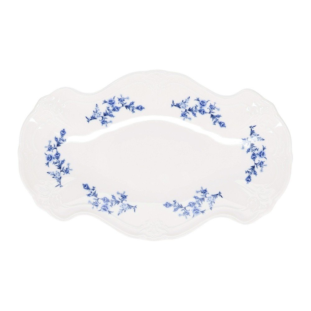 Porcelán szervírozó tálca ø 16 cm Retro – BonBistro