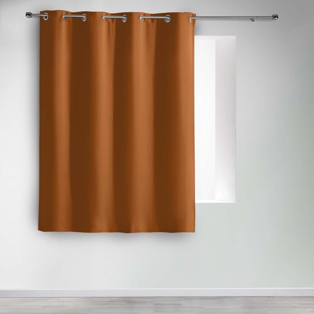 Terrakotta színű sötétítő függöny 135x180 cm Occult – douceur d'intérieur