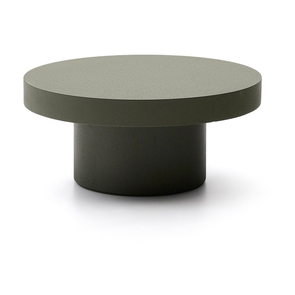Beton kerek kerti dohányzóasztal ø 66 cm Aiguablava – Kave Home