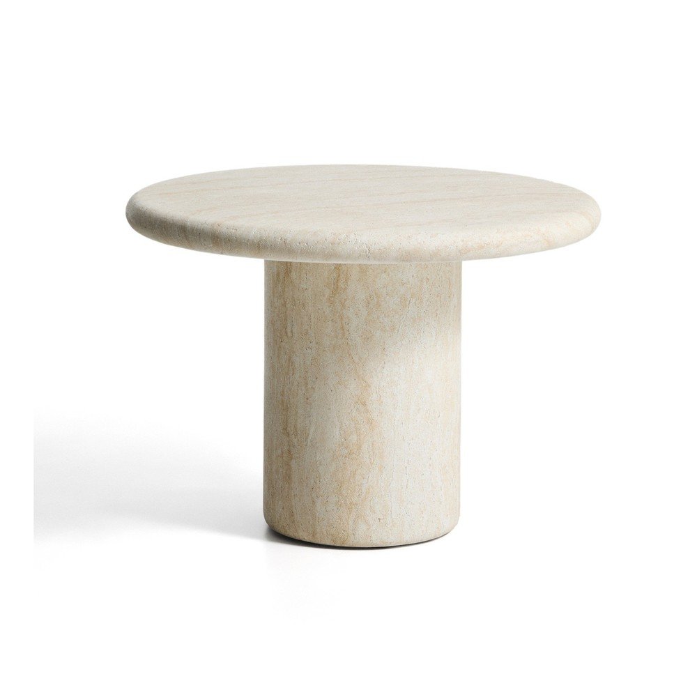 Beton kerek kerti étkezőasztal ø 122 cm Drasi – Kave Home