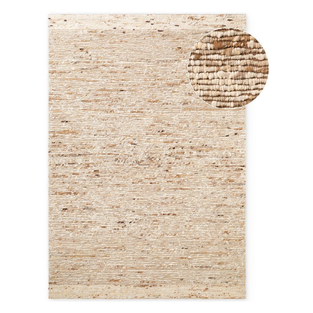 Bézs kézi szövésű gyapjú szőnyeg 160x230 cm Bexley Woolwich – Ted Baker