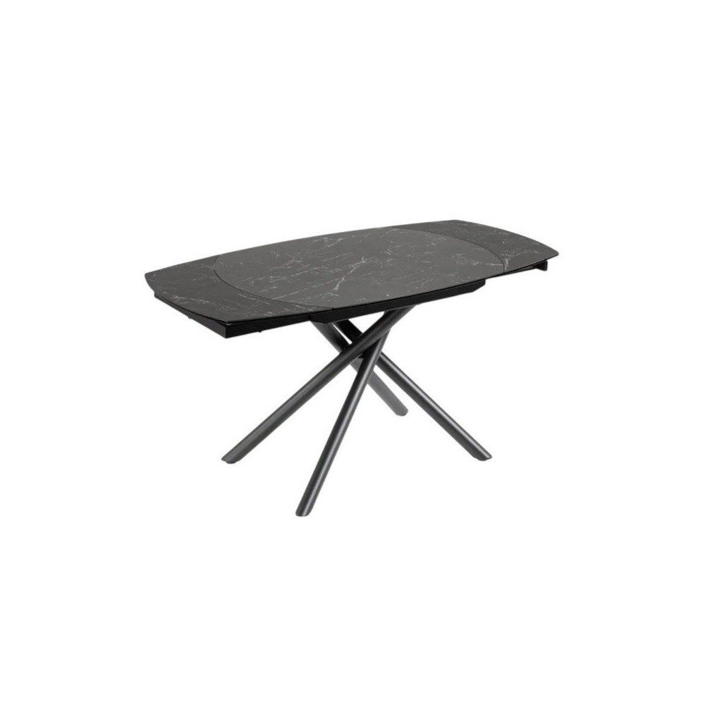 Bővíthető étkezőasztal kerámia asztallappal hosszabbító asztallappal 100x130 cm Yodalia – Kave Home