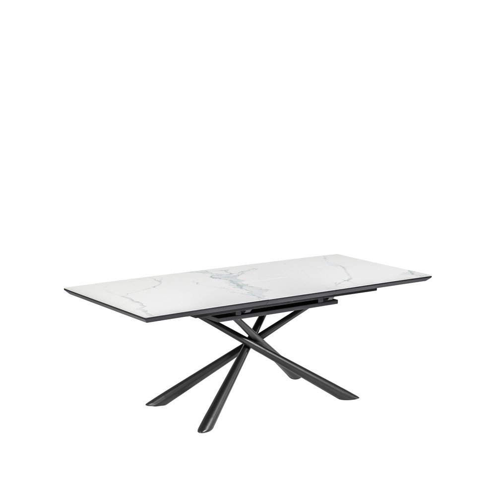 Bővíthető étkezőasztal kerámia asztallappal hosszabbító asztallappal 90x160 cm Theone – Kave Home