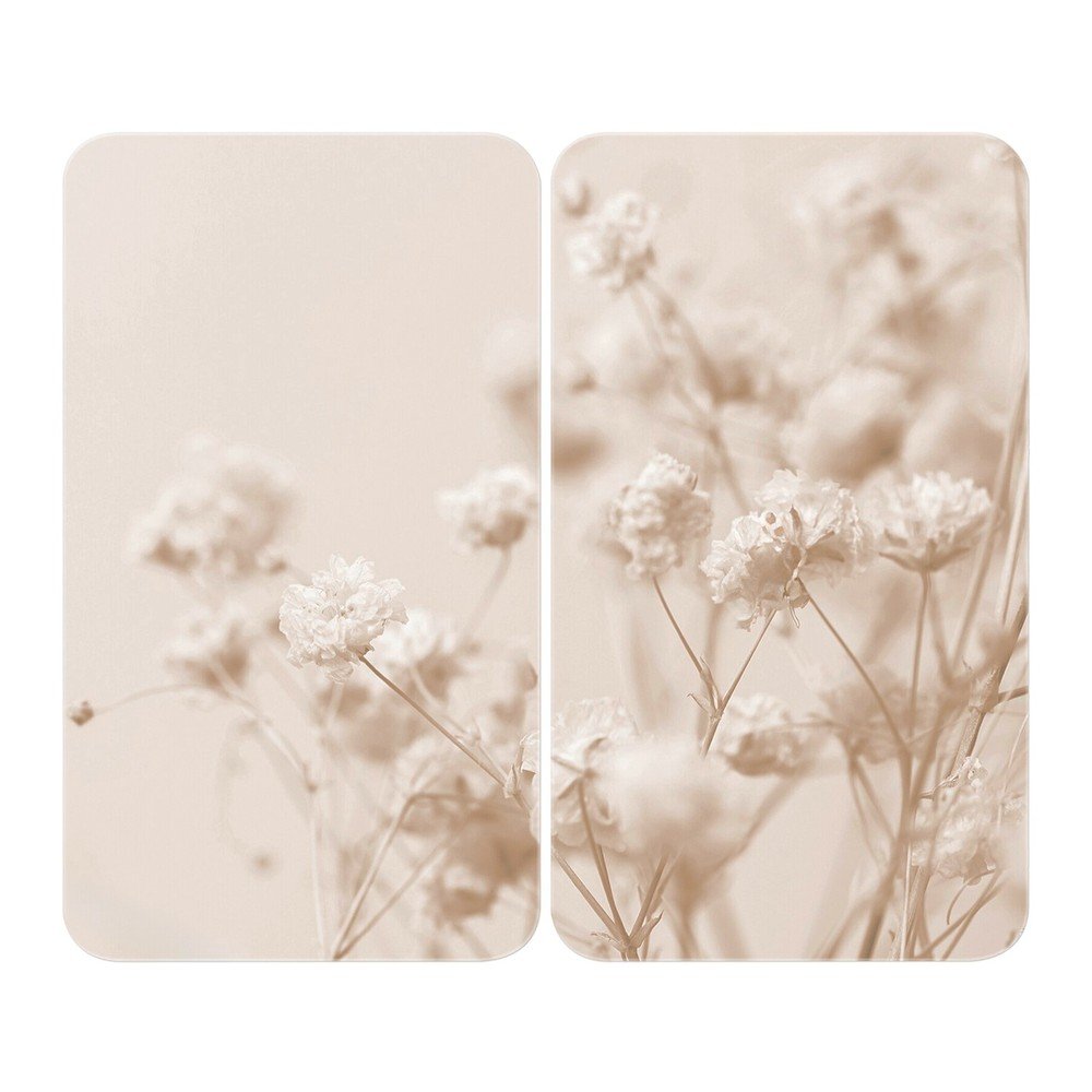 Edzett üveg tűzhely fedőlap 52x30 cm Dried Flower – Wenko
