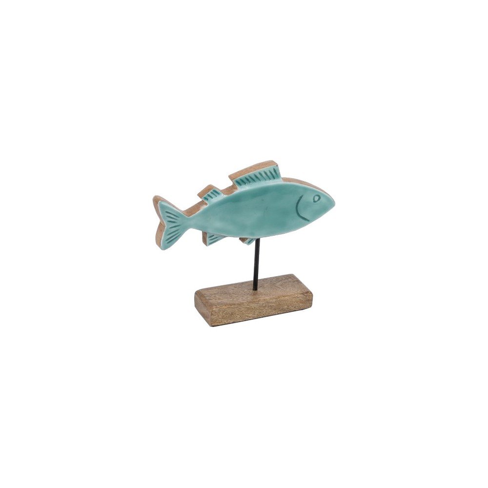 Fa szobor (magasság 20 cm) Fish – Ego Dekor
