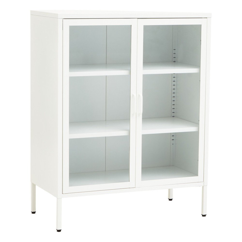 Fehér acél tálalószekrény 80x102x40 cm Acier – Premier Housewares
