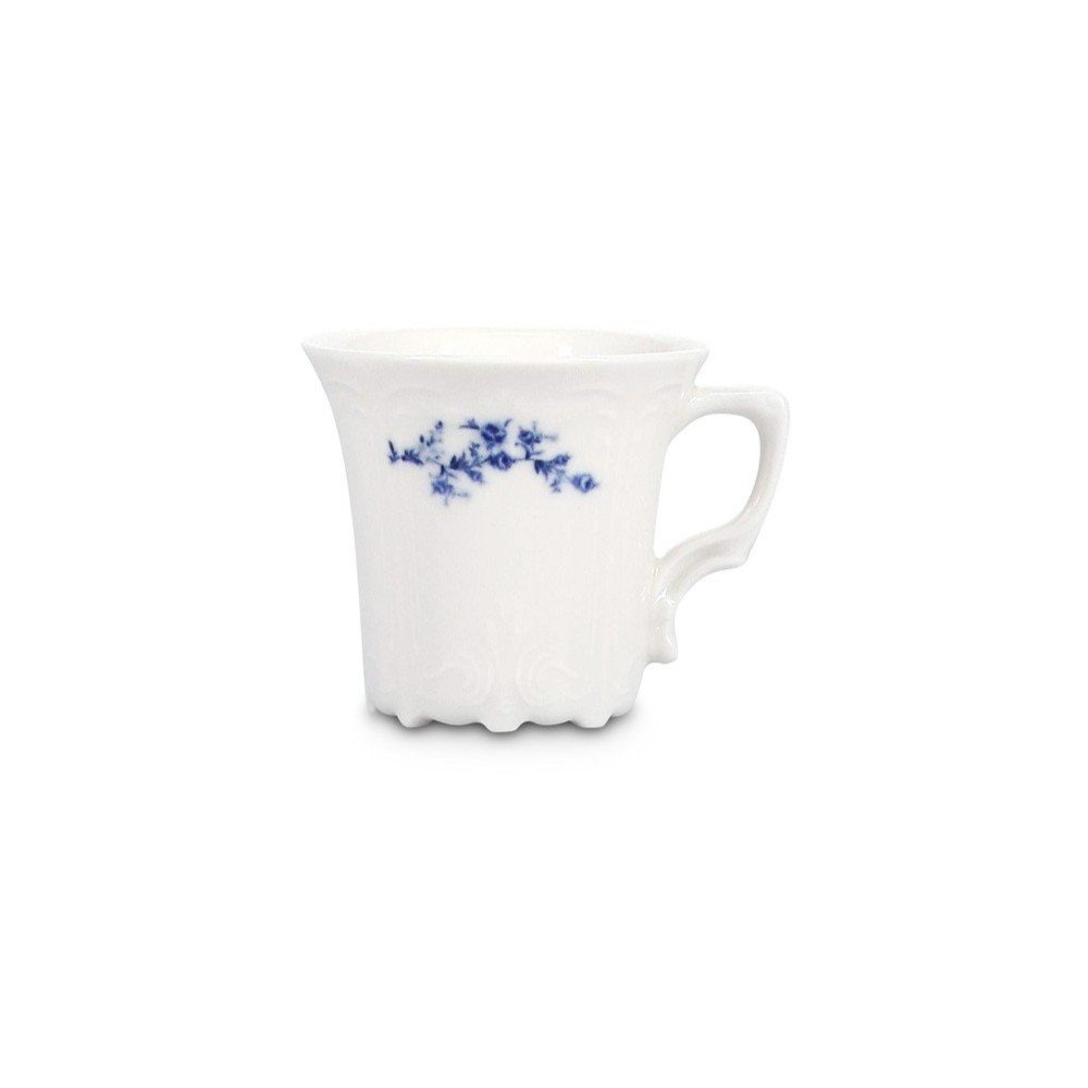 Fehér-kék porcelán eszpresszó csésze 110 ml Retro – BonBistro