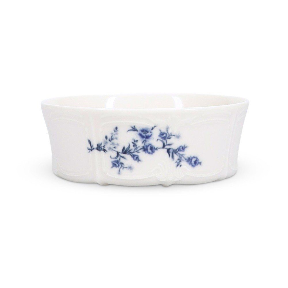 Fehér-kék porcelán tálka 410 ml Retro – BonBistro