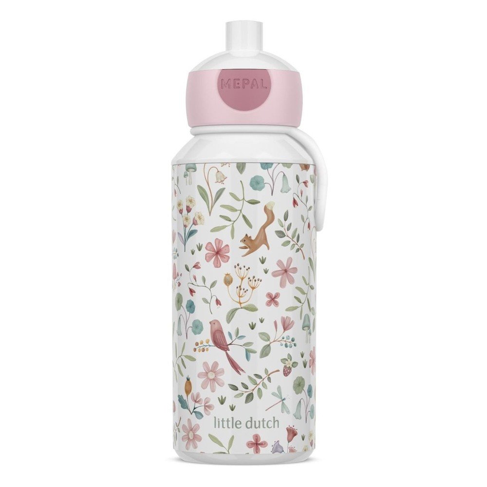 Fehér-rózsaszín műanyag gyerek ivópalack 400 ml Fairy Wonders by Little Dutch – Mepal