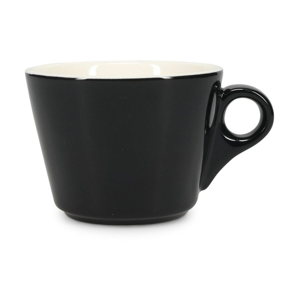 Fekete porcelán csésze cappucinóhoz 160 ml Barista – BonBistro