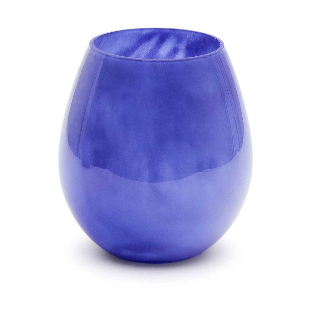 Kék üveg váza (magasság 21 cm) Kelse – Kave Home