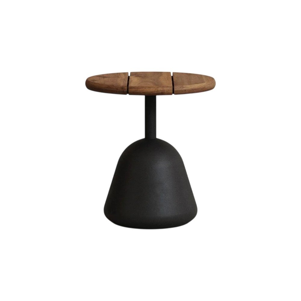 Kerek kerti dohányzóasztal akácfa asztallappal ø 43 cm Saura – Kave Home