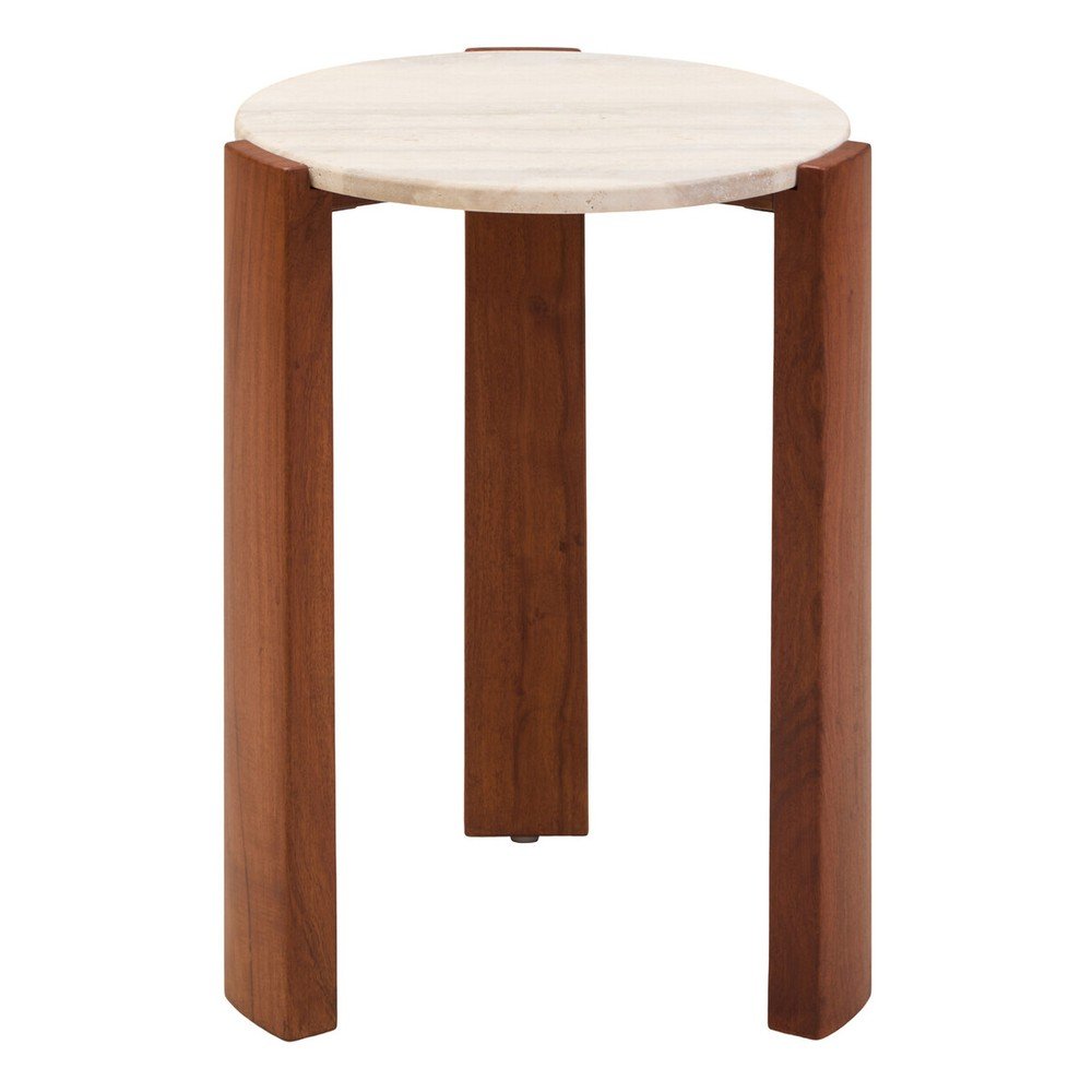 Kerek tárolóasztal márvány asztallappal ø 46 cm Palermo – Premier Housewares
