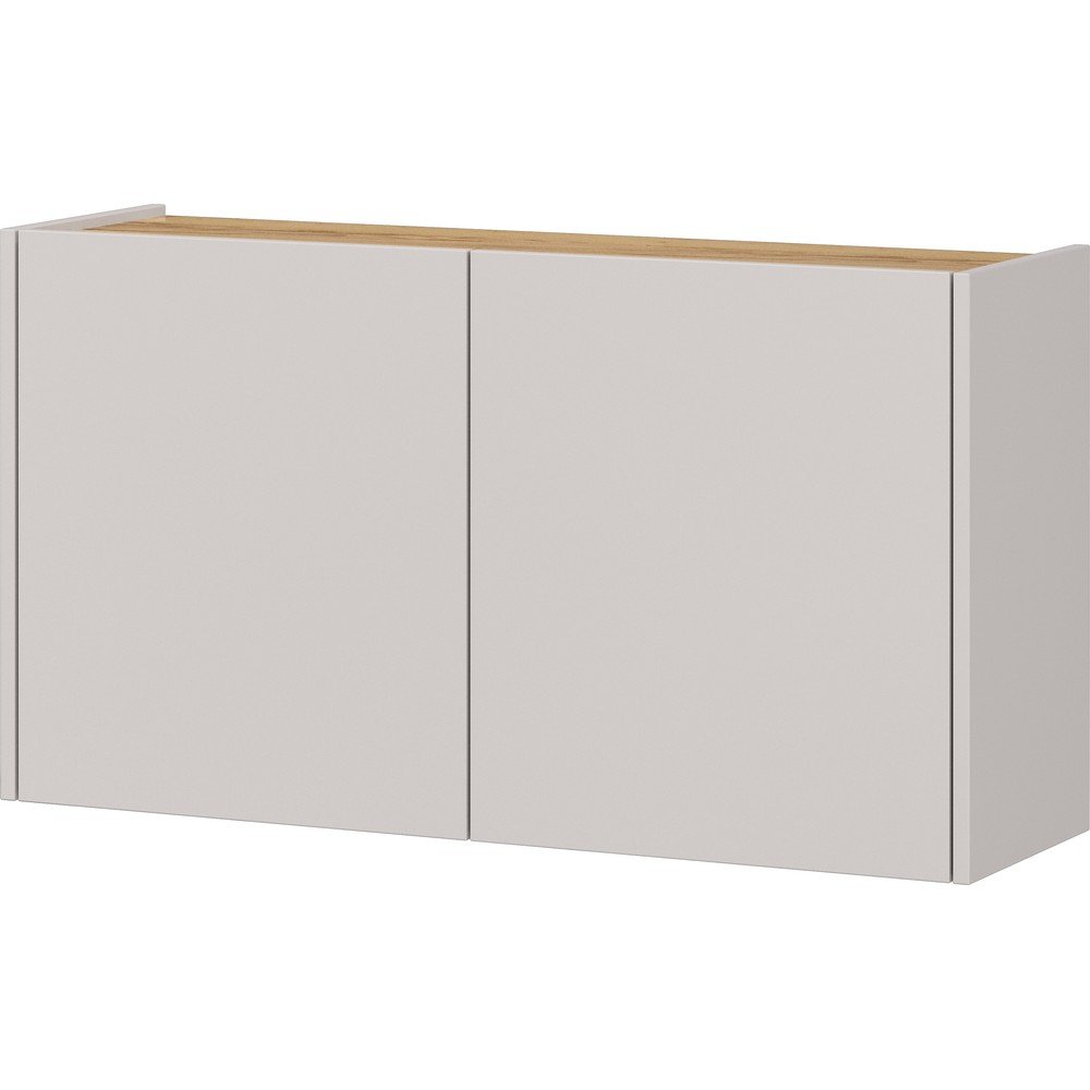 Krémszínű függő szekrény tölgyfa dekorral 93x52x29 cm Libbiano – Germania