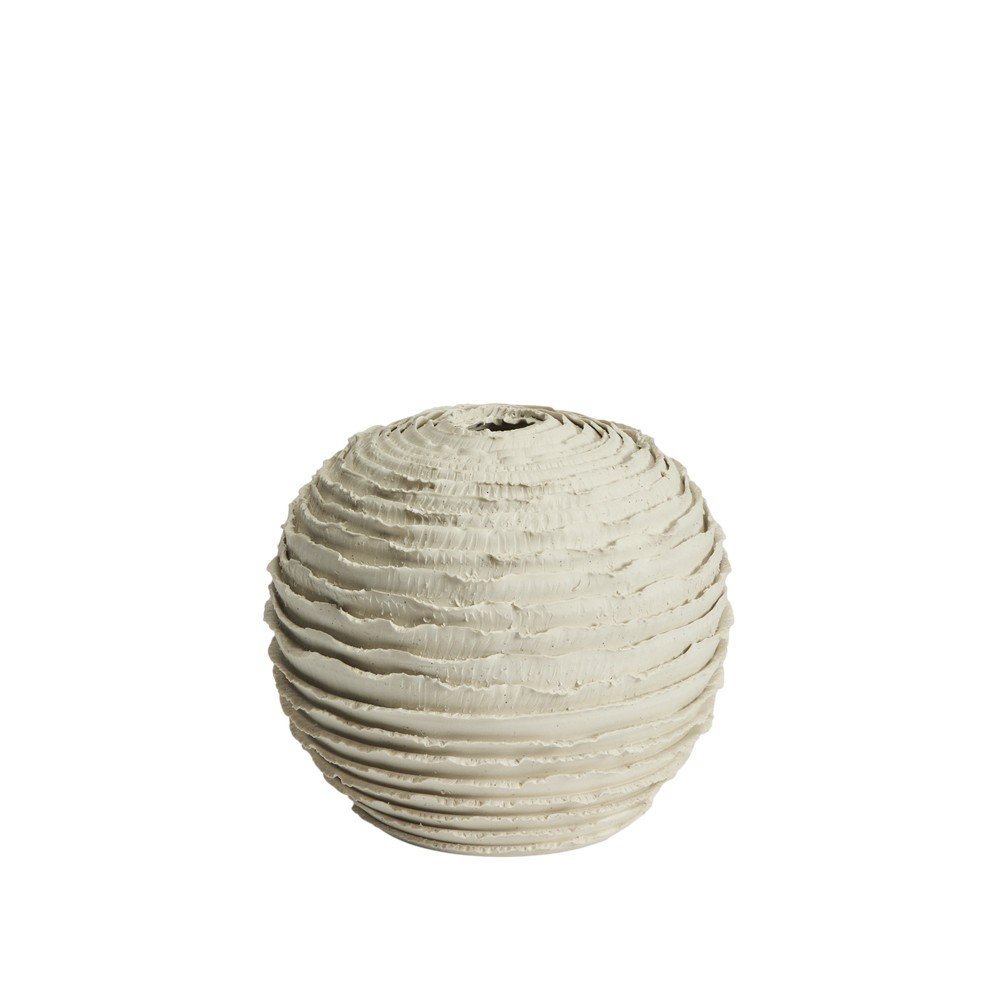 Krémszínű kerámia kézzel készített váza (magasság 21 cm) Evania – Kave Home