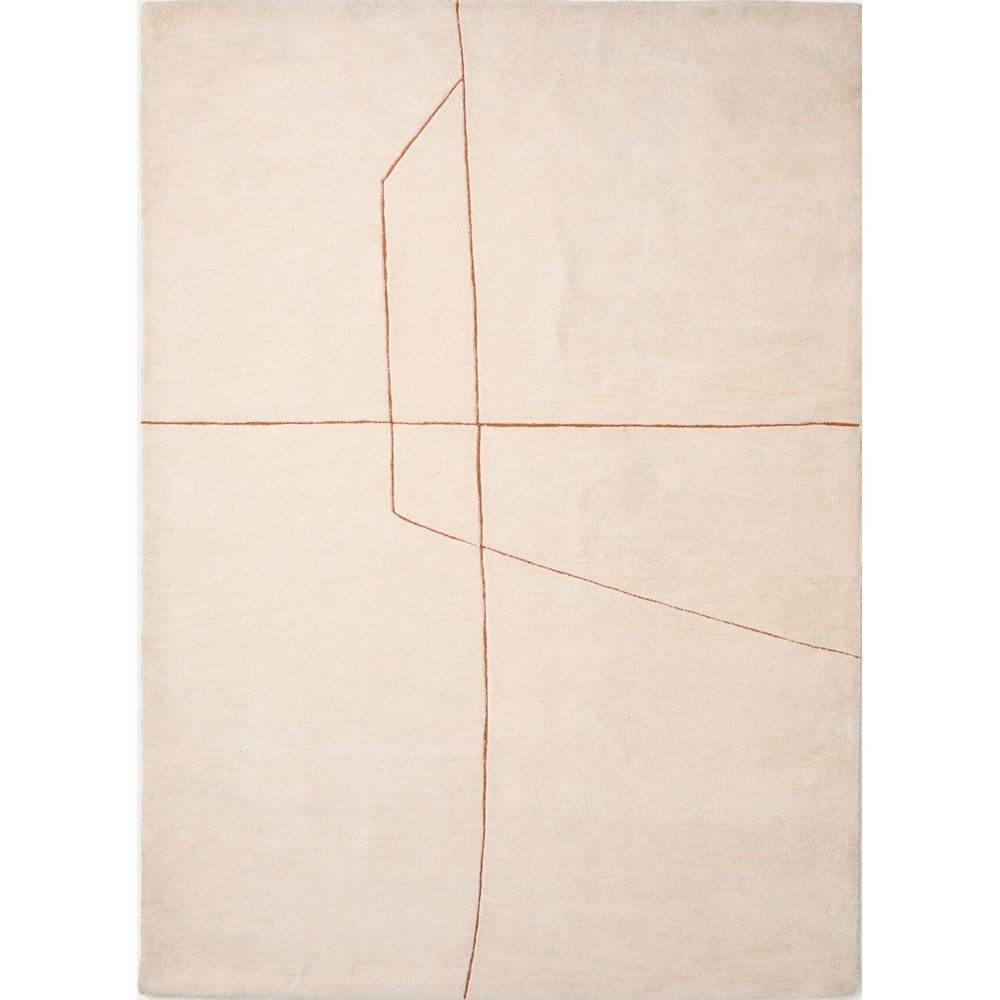 Krémszínű kézi szövésű szőnyeg 160x230 cm Delide – Kave Home