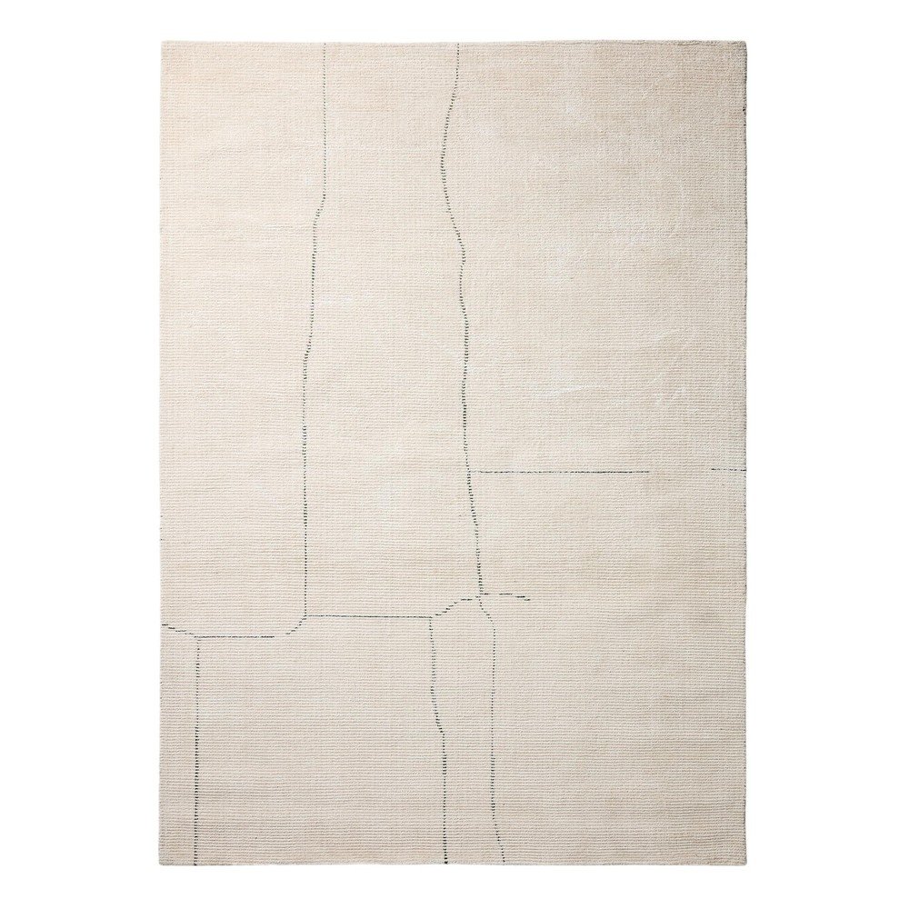 Krémszínű kézi szövésű szőnyeg 200x300 cm Lisdan – Kave Home