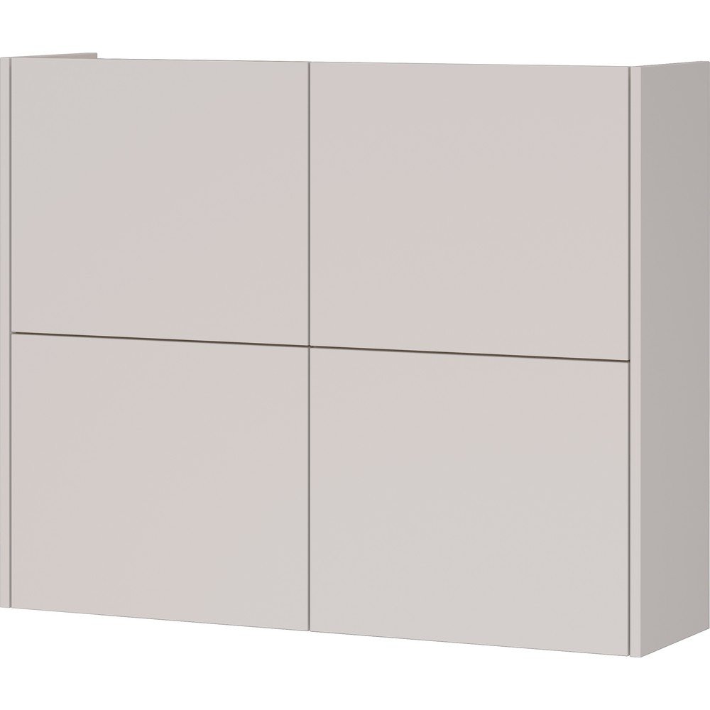 Krémszínű matt függő szekrény 97x79x27 cm Binetto – Germania